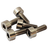 Baut Titanium GR5 M3*8mm, Kepala Silinder CNC, Baut Soket Hex, Harga Pabrik, Baut Allen Kepala Cap