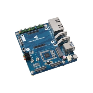 为覆盆子皮计算模块<span class=keywords><strong>4</strong></span>设计的双千兆以太网5G/4g基板 - Product Image 5