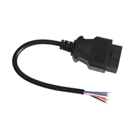 16-Pin Weibliches Kupfer-Verbindungskabel ELM327 Verlängerungskabel OBD2-Kabel 16-adrig Anpassbare Länge