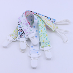 Clip para chupete de bebé con cuerda de poliéster, diseño de dibujos animados, 0-12 meses, diseño de cuerpo recto para uso infantil - Product Image 3