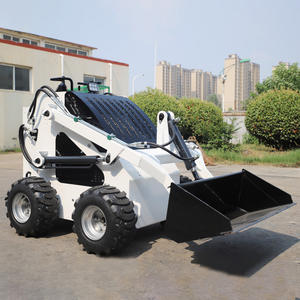Livraison gratuite Chinois Micro Crawler Skid Steer Loader Cultivateur Rotary Tiller Loader Cheap Small Skid Steer Loaders - Product Image 1