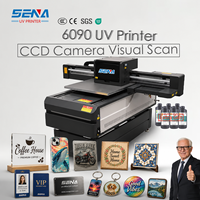 Impresora UV Plana de 60*90cm para Uso Industrial, Impresora de Etiquetas para Fundas de Teléfono, Acrílico, Metal, Madera y Botellas con Posicionamiento por Cámara