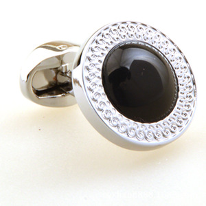 Boutons de manchette en <span class=keywords><strong>pierre</strong></span> d'agate pour hommes élégants pince à cravate accessoire de chemise de costume personnalisé pour les fêtes de mariage anniversaires cadeau d'anniversaire à la mode - Product Image 4