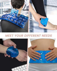 Paquete de Gel Reutilizable para Terapia de Frío y Calor, Forma Cuadrada Azul, Alivio Instantáneo del Dolor, Paquete de Calor para Fisioterapia, Calentador de Manos - Product Image 4