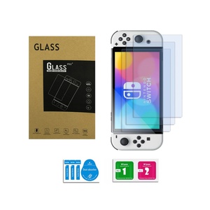 Vente flash - Protection d'écran en verre trempé transparent HD 9H 2.5D pour Nintendo Switch OLED Lite Switch - Product Image 1