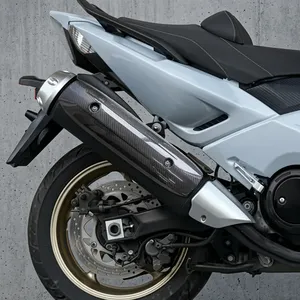 Protection des tuyaux d'échappement de moto en fibre de carbone pour YAMAHA <span class=keywords><strong>Tmax</strong></span> 530 2015-2016 - Product Image 5