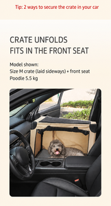 Jaula Plegable para Mascotas de Oxford para Maletero de Coche, Corral Rectangular para Animales Pequeños con Laterales de Malla - Product Image 2