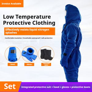 Traje Protector Criogénico para Congelación, Mono Aislante para Almacenamiento en Frío, LN2, Nitrógeno Líquido, Amoníaco, Oxígeno, Ropa de Trabajo de Seguridad Anticongelante - Product Image 1