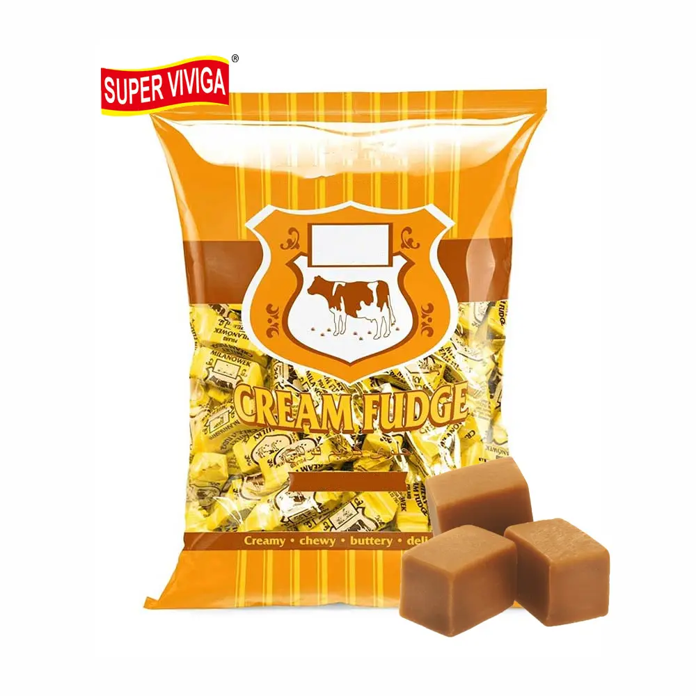 OEM halal chewy buttery milk cream fudge candy