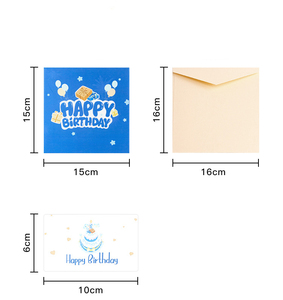 Cartes de vœux Pop Up 3D pour anniversaire de 20 ans, lumière LED chauffante, musique, joyeux anniversaire, <span class=keywords><strong>carte</strong></span> postale - Product Image 3