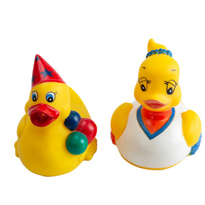 도매 어린이 PVC 비닐 목욕 장난감 사용자 정의 실리콘 고무 오리 선원 노란색 코끼리 동물 짜낼 수있는 물 욕실 - Product Image 5