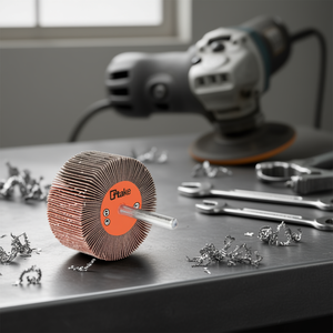 Disco de Pulir Abrasivo Tipo Copa, 15x15 mm, Grano 120, Eje de 3 mm, para Desbarbar y Pulir - Product Image 3