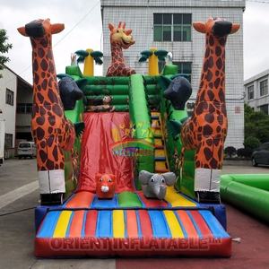 אוריינט מתנפחים מותאם אישית מתנפחת מסחרי ג 'ונגל ג' ירף יבש שקופיות טרופי יער בעלי החיים שקופיות למכירה - Product Image 6