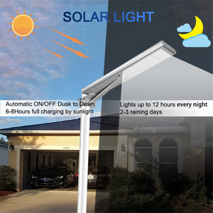 Lampe solaire tout-en-un, étanche, intégrée, installation facile, pour route, place, jardin, usage extérieur - Product Image 6