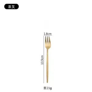 Hot Gold Matte Cutlery Set Stainless Steel Spoon Fork Knife Golden Silverware Wedding Flatware Set