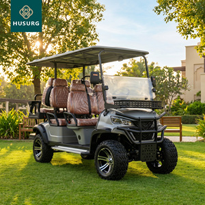 <span class=keywords><strong>Voiture</strong></span> de golf électrique 6 places, nouveau design, moteur 220V, maniabilité améliorée, éclairage LED, pour parcours de golf, hôtel, complexe hôtelier - Product Image 1