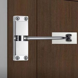 Cierrapuertas de aleación de aluminio, 15-55kg, velocidad ajustable, resorte silencioso, automático, para puerta de madera, diseño minimalista - Product Image 2