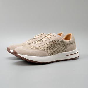 Sand Light - Zapatos Deportivos Casuales de Piel Auténtica con Malla Transpirable y Detalles en Gamuza, con Cordones y Amortiguación, para Hombre, Estilo Veraniego - Product Image 1