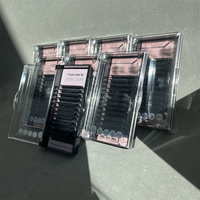 Plateau d'extensions de cils en vison de sibérien, créez votre propre marque, Logo, fait à la main, fournisseur d'extensions de cils en Volume