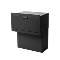 Boîte aux lettres murale en métal pour l'extérieur, couleur personnalisée, boîte à lettres pour l'entrée de l'entreprise, boîte à lettres en acier inoxydable, grande boîte à documents