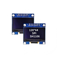 Módulo de Pantalla OLED con Controlador SH1106, Interfaz SPI, 1.3 Pulgadas, 128*64, Blanco/Azul, 3V/5V, 7 Pines