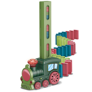 Jouet de train à <span class=keywords><strong>dominos</strong></span> électrique automatique avec son et lumière, pour intérieur, de la marque DWI <span class=keywords><strong>Internet</strong></span> Celebrity, autres jouets éducatifs pour enfants - Product Image 1