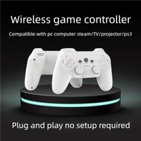 Contrôleur de jeu sans fil 2.4G compatible avec PC/TV Box faible latence portée de 8 mètres écologique KM019 Dual Joysticks
