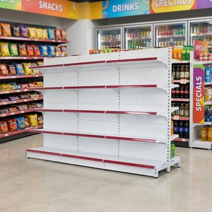 Étagères de supermarché en métal légères haute performance avec <span class=keywords><strong>structure</strong></span> de rayonnage solide, tailles personnalisables pour les magasins de détail - Product Image 1