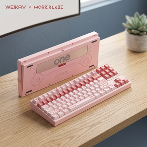 คีย์บอร์ดเกมมิ่ง Weikav K-ONE80 รุ่นใหม่ 88 คีย์ แบบกลไก Gateron ปุ่มแม่เหล็ก อลูมิเนียม  พร้อมไฟ RGB Backlit  พอร์ตเชื่อมต่อ USB Type-C  ตอบสนองเร็ว 0.005 มิลลิวินาที สำหรับวางบนโต๊ะ - Product Image 2