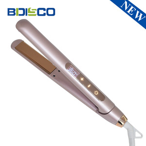 Hair Straightener 80-230C Touchscreen LCD Temperature Adjustment Tourmaline Ceramic <b>Electric</b> <b>Wired</b> - Product Image 2