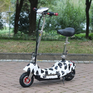 Yang Yang Electric Scooter 25Km H Hour Foldable Portable For Adults With Seat And <b>Cow</b> Pattern Design - Product Image 1