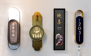 Özel Metal harf işaretleri LED paslanmaz çelik açık su geçirmez duvar adresi kapı daire otel odası ev numarası işareti - Product Image 2