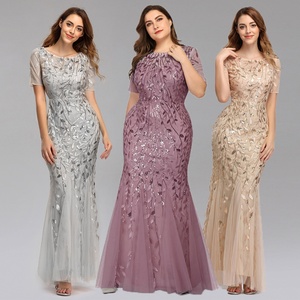 Elegantes Vestidos de Noche con Lentejuelas para Mujer, Talla Grande, Vestido de Fiesta, Vestido de Dama de Honor, Ropa para la Madre de la Novia - Product Image 1