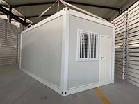 Maison pliable facile à installer avec structure en acier, maison conteneur pliable en kit pour les situations d'urgence