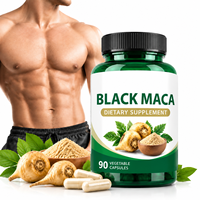 Capsules de racine de maca noire OEM ODM sous marque privée – Complément alimentaire à base de plantes en gélules végétales pour le soutien énergétique