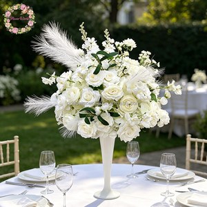 Fiori Artificiali in Seta All'Ingrosso di Alta Qualità, Rose e Gypsophila per Decorazioni Matrimoniali e Centrotavola - Product Image 2