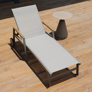 Chaise longue d'extérieur pour villa, terrasse, piscine, chaise de plage, résistante à l'eau et aux UV, pour hôtel - Product Image 2