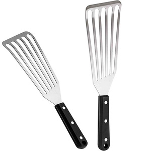 Ustensiles de cuisine <span class=keywords><strong>Spatule</strong></span> à poisson en acier inoxydable <span class=keywords><strong>Spatule</strong></span> en métal <span class=keywords><strong>Spatule</strong></span> de barbecue pour la cuisson de la viande et des œufs - Product Image 2