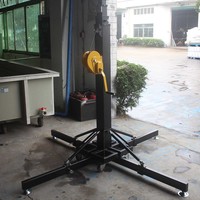 Torre de elevación telescópica de hierro de alta resistencia de 5.4M para iluminación de escenario, soporte de armazón para altavoces Line Array y manivela de cabrestante - Precio mayorista