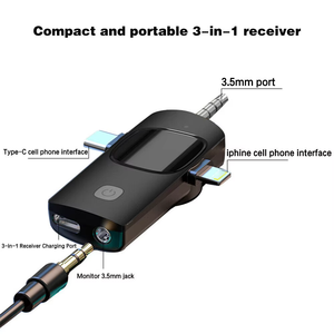 Micrófono Lavalier inalámbrico 3 en 1, reducción de ruido, Clip de Radio, solapa, grabación al aire libre, vídeo en vivo K15 - Product Image 3