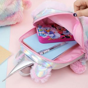 Sac à dos scolaire licorne en peluche imperméable unisexe pour étudiants, style japonais et coréen, très populaire - Product Image 2