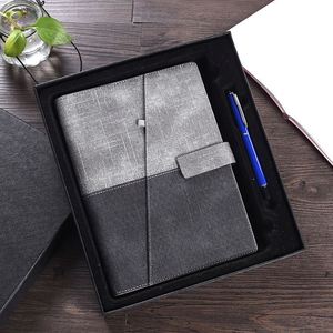 A4 A5 <b>A6</b> Custom Design PU Leather Academic <b>Diary</b> Magnetic Clasp Business Journal With Pen Planner Promotion Gift Set Notebook - Product Image 2