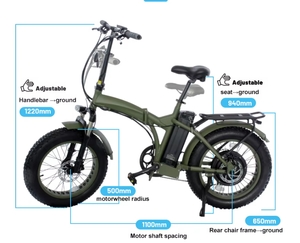 Bicicletas eléctricas para adultos Bicicleta eléctrica F20 Plegable Aleación de aluminio de 20 pulgadas Marco conveniente Aleación de aluminio Ebike - Product Image 2