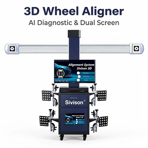 Machine d'alignement 3D de roues pour automobile avec logiciel indépendant de compensation dynamique des jantes, double écran électrique, pour la réparation automobile - Product Image 6