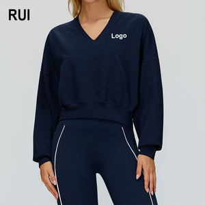 RUIQUWIN Women's Winter Hooded <b>Sweatshirt</b> Big Pocket Windproof Loose Fit for Outdoor Hiking Running Sports <b>Yoga</b> Top-Wholesale - Product Image 1
