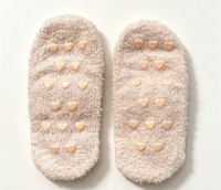 Chaussons et chaussettes d'hiver pour femmes, tricotés, antidérapants, à motifs animaliers