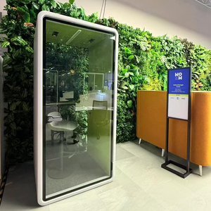 Modern Soundproof Office Pod With Glass Walls And <b>LED</b> <b>Lighting</b> For Office Use - Product Image 5