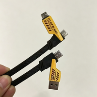Kabel Pengisian Cepat USB-C Multi-Tipe 4-in-1 untuk Samsung untuk Oppo Redmi Vivo