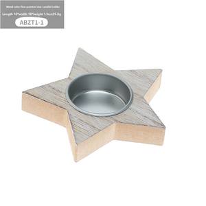 Scandinavian Style Wooden Snowflake <b>Christmas</b> Candlestick Window Table Decoration <b>Set</b> with Sequins Ornaments XMAS Decoration - Product Image 6