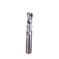 Fresa de compresión de corte ascendente y descendente de carburo sólido para CNC para madera